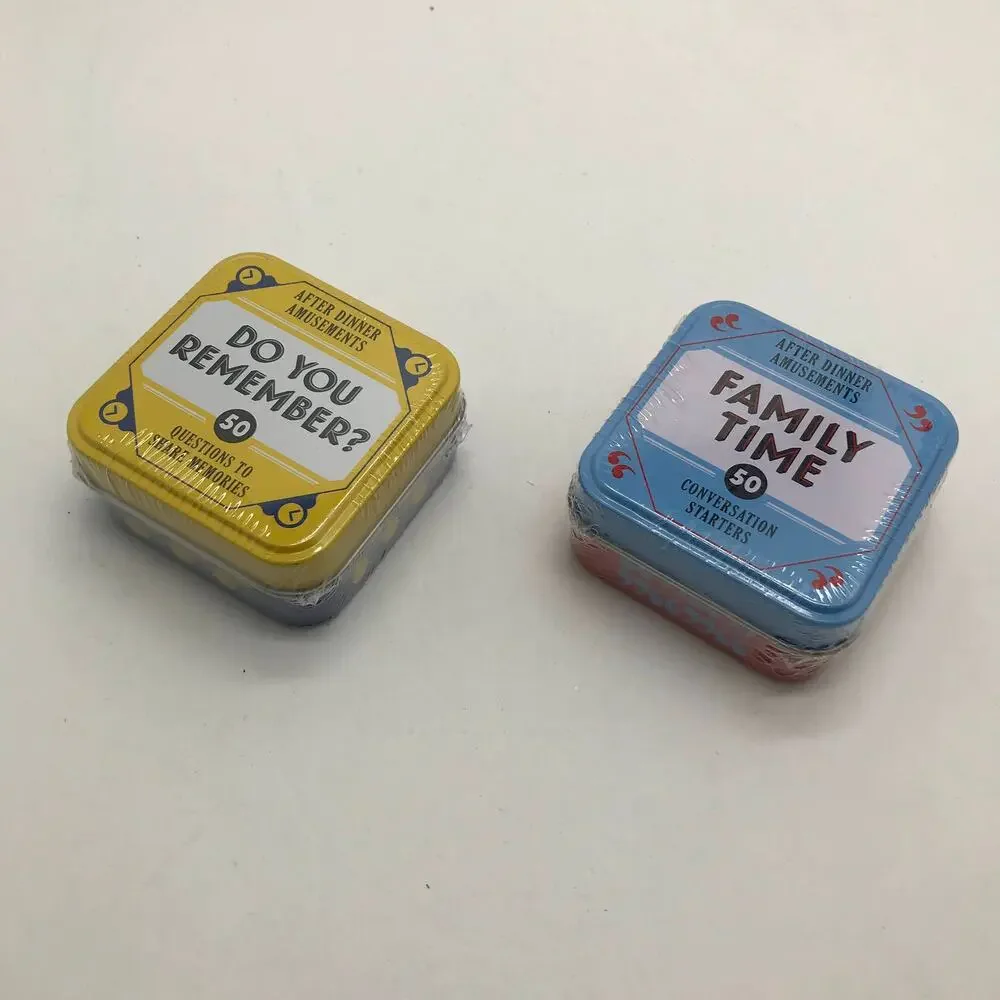 NWT After Dinner Amusements: Do You Remember? & Family Time Set of Card Games